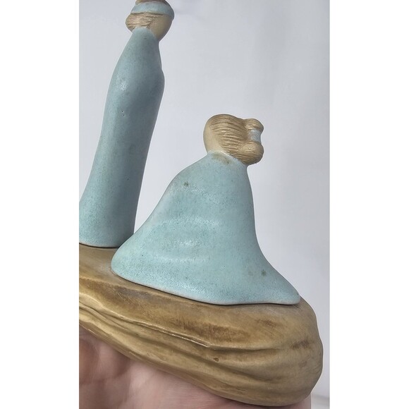 Vtg Jack Black Navajo Pottery Couple Praying On Mesa Ceramic Sculpture Signed - Picture 5 of 14